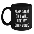 Birthday Gift for Her Chef Premium Black Coffee Deluxe Mug Present - Main