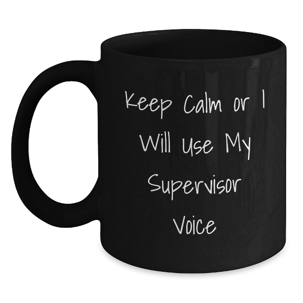 Supervisor Keepsake Black Coffee Mug for Him 11oz Birthday Gift - Main