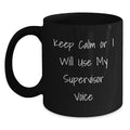 Supervisor Keepsake Black Coffee Mug for Him 11oz Birthday Gift - Main