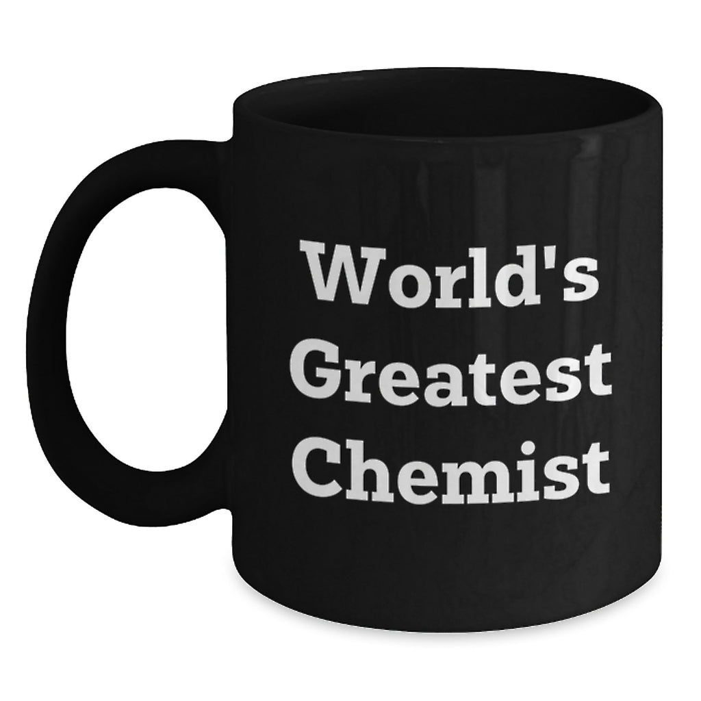 Chemist Keepsake Black Coffee Mug for Him Birthday Gift World's Greatest - Main