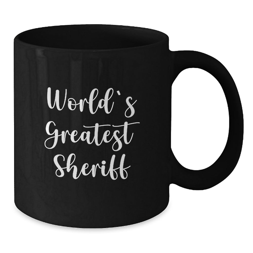 For Him Keepsake Birthday Gift World's Greatest Sheriff Ceramic 11oz Mug - Additional