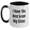 Birthday Gift for Mom Big Sister Coffee Red Mug Present – 11oz - Main