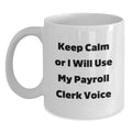 Payroll Clerk Keepsake Premium Ceramic White Mug for Him Birthday Gift - Main