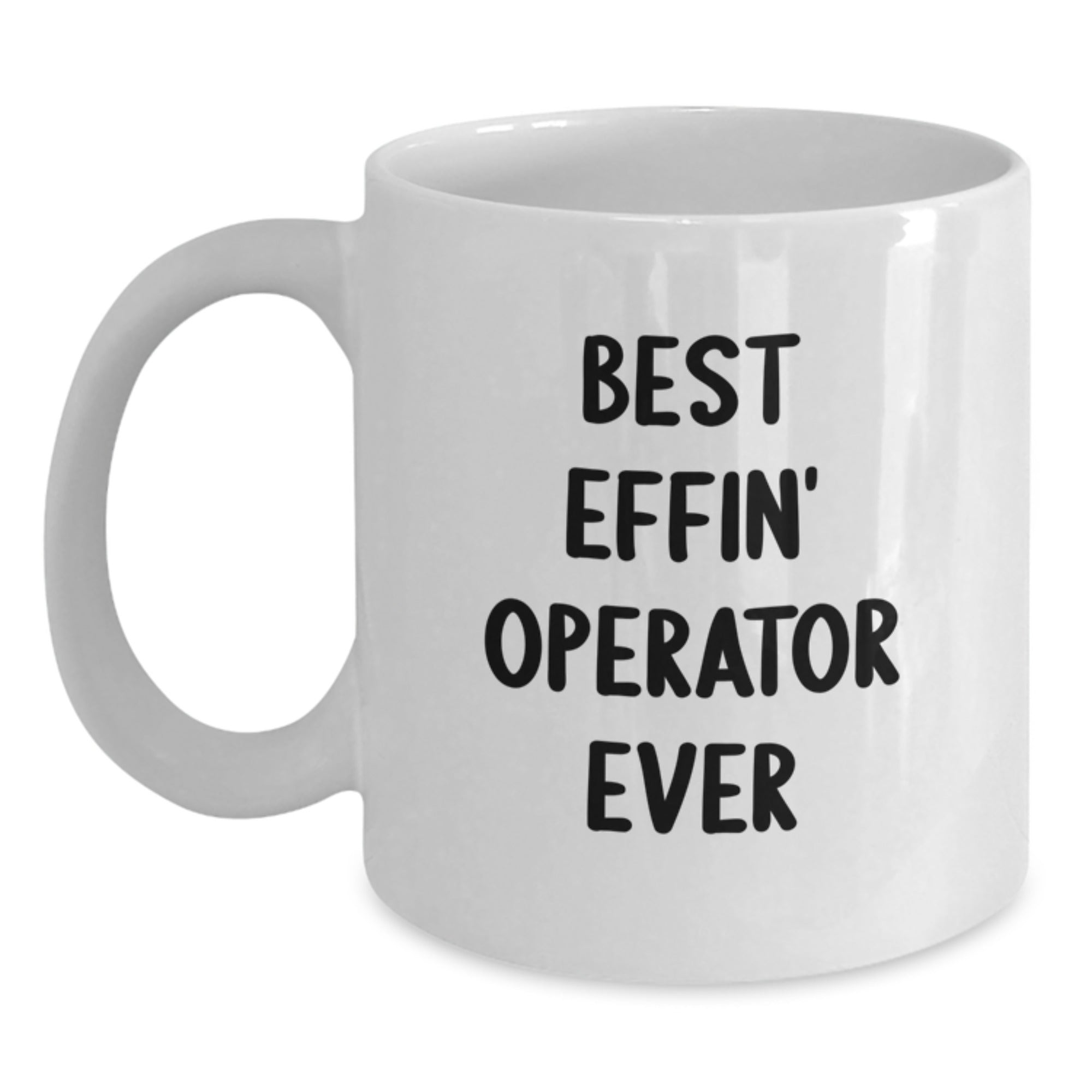 Operator Keepsake White Premium Coffee Mug for Him Birthday Gift - Main