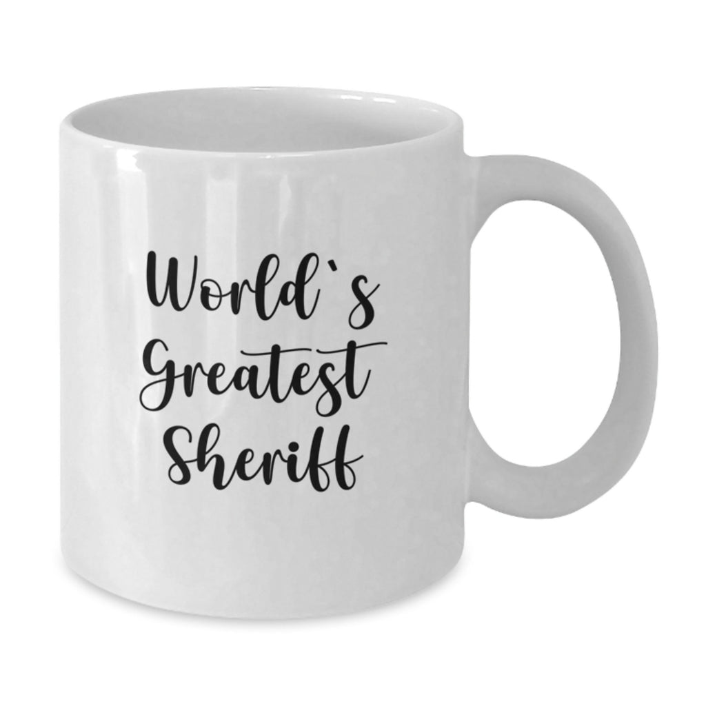 Sheriff White Coffee Mug Premium Keepsake Birthday Gift for Him - Additional