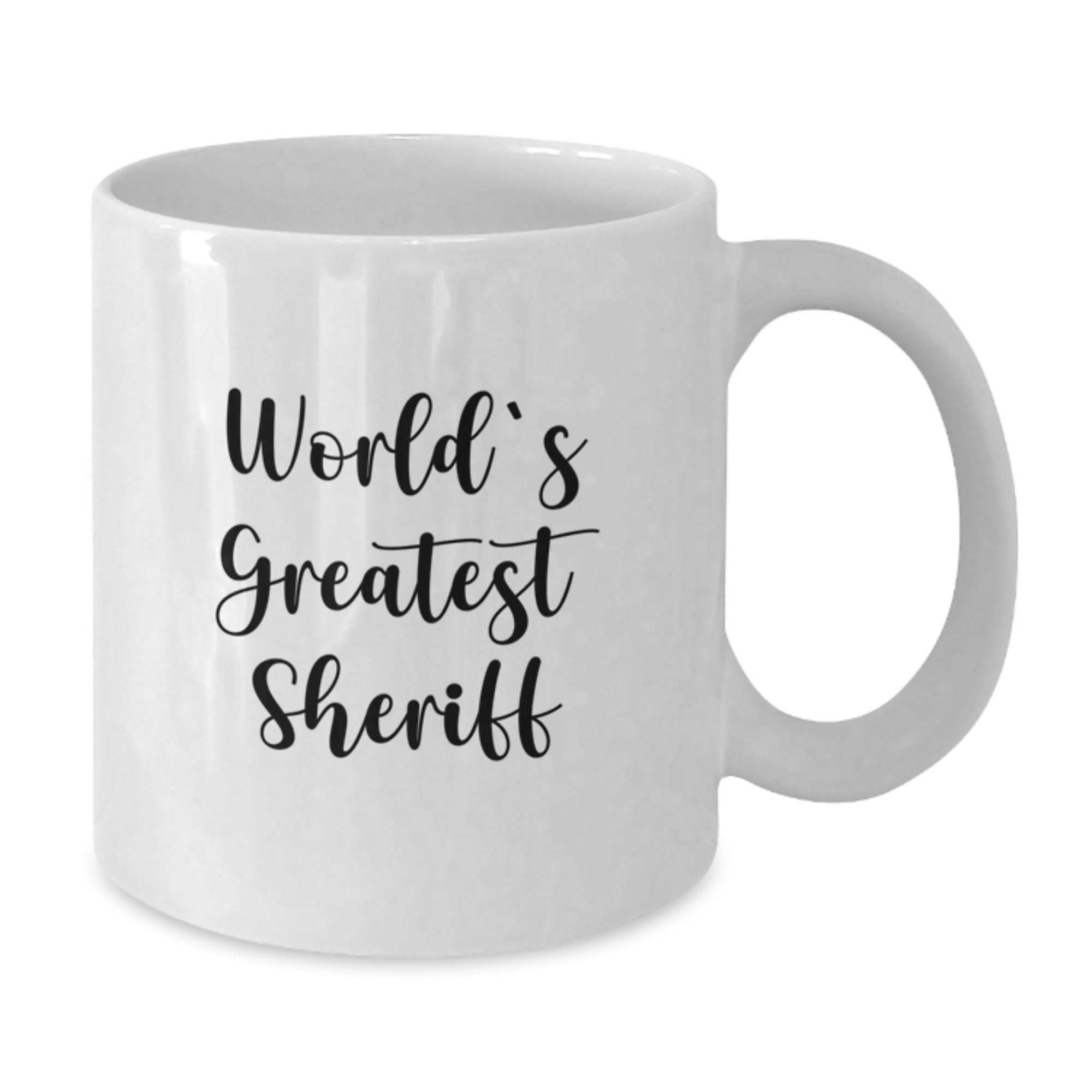Sheriff White Coffee Mug Premium Keepsake Birthday Gift for Him - Additional
