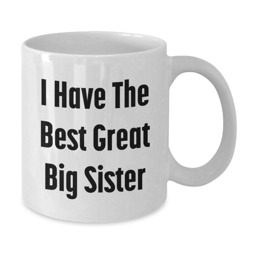 Birthday Gift for Mom Present – Big Sister White Coffee Mug 11oz - Additional
