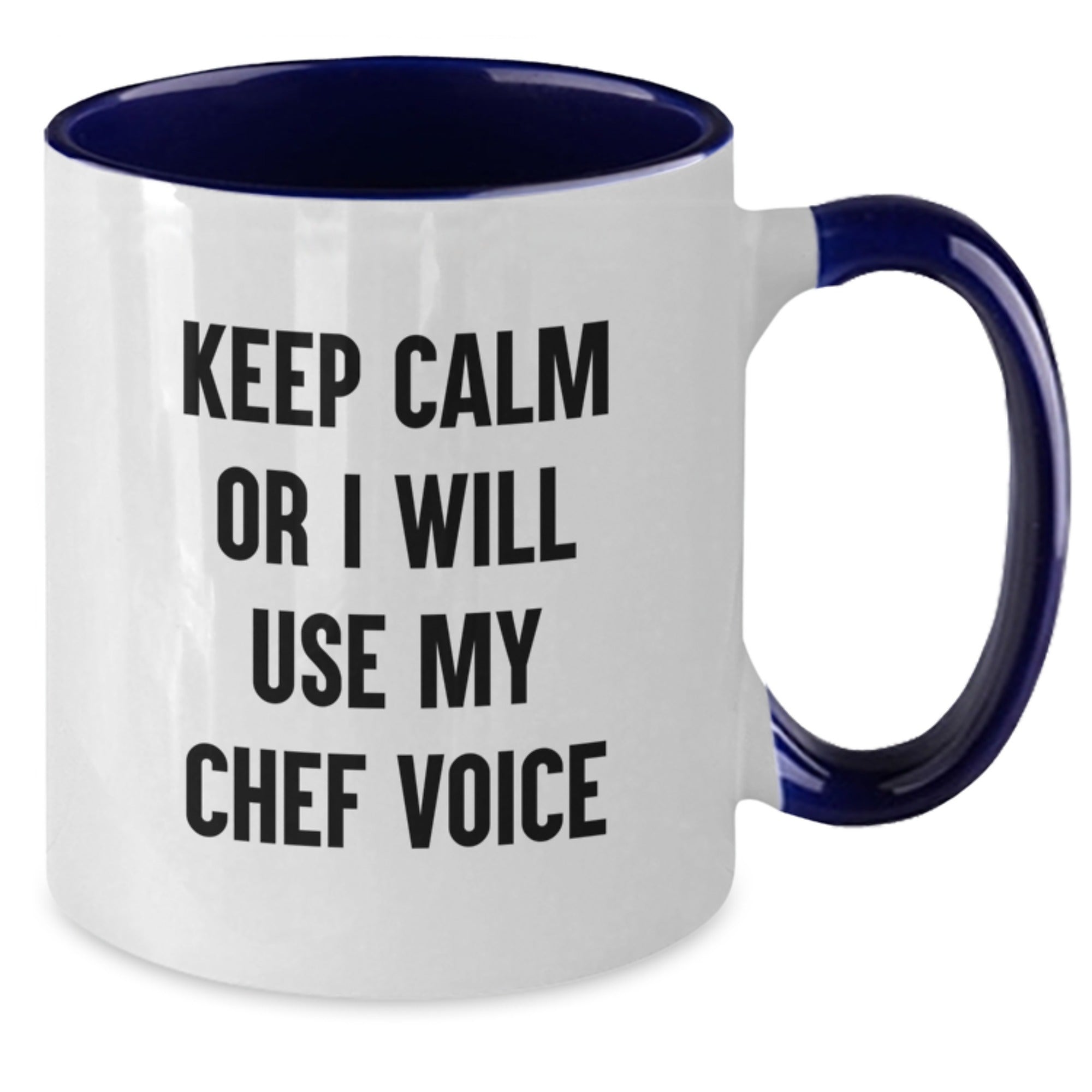 Birthday Gift for Her Chef Keeps Calm Mug – Present in Black & White - Additional