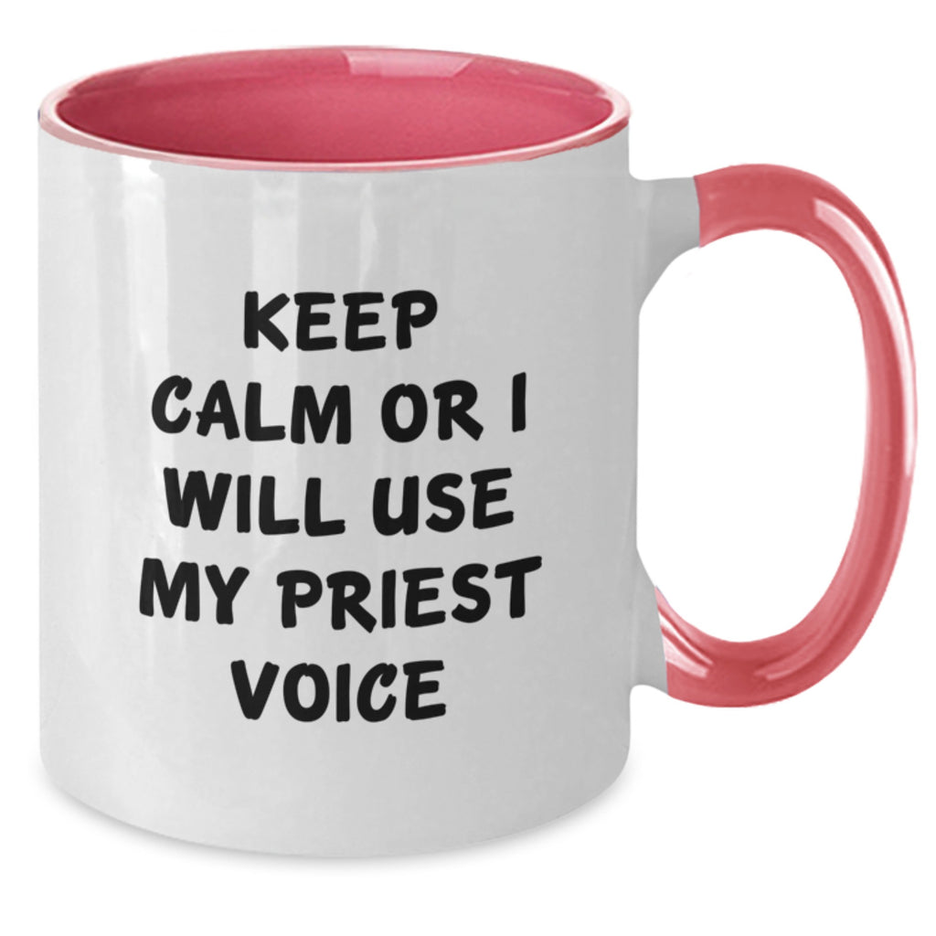 Priest Keepsake Mug for Him Birthday Gift Black & White Ceramic - Additional