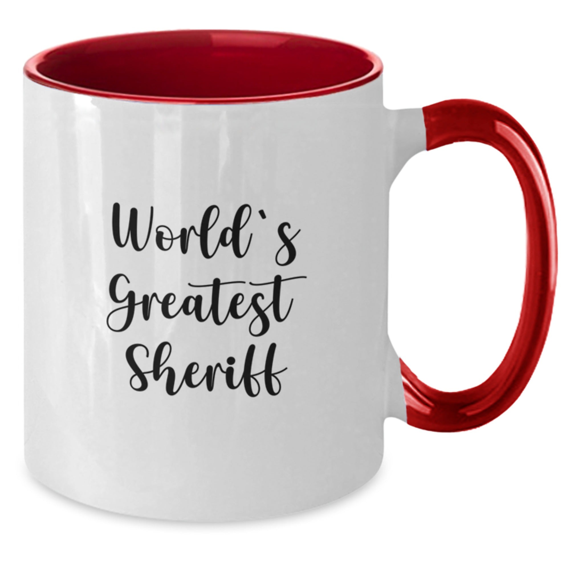 Sheriff Keepsake Two Tone Coffee Mug for Him Birthday Gift - Additional