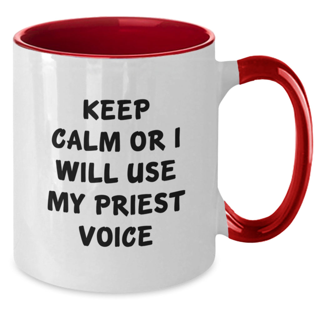 Priest Keepsake Mug for Him Birthday Gift Black & White Ceramic - Additional