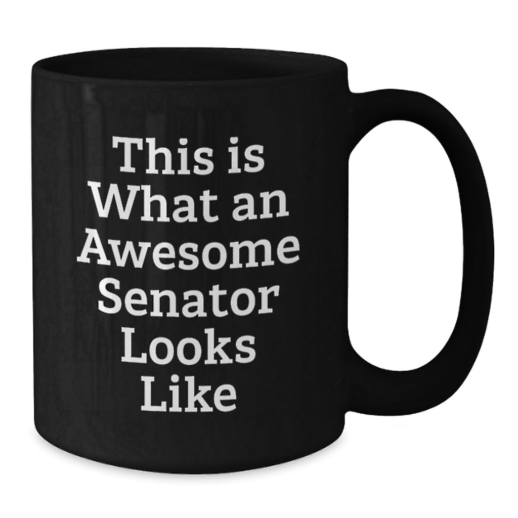 Senator Keepsake Ceramic Black Coffee Mug for Him Birthday Gift Premium - Additional