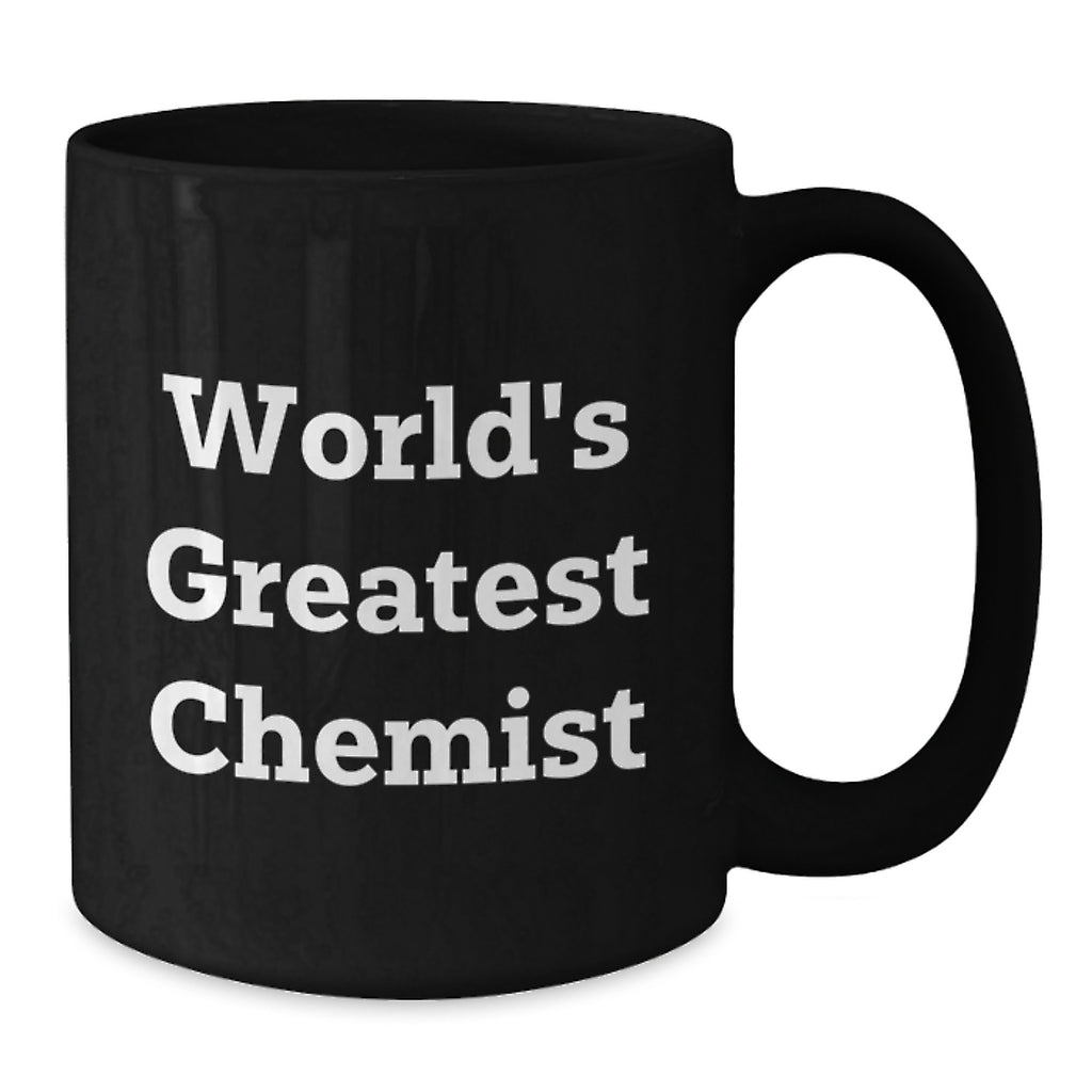Chemist Keepsake Black Coffee Mug for Him Birthday Gift World's Greatest - Additional