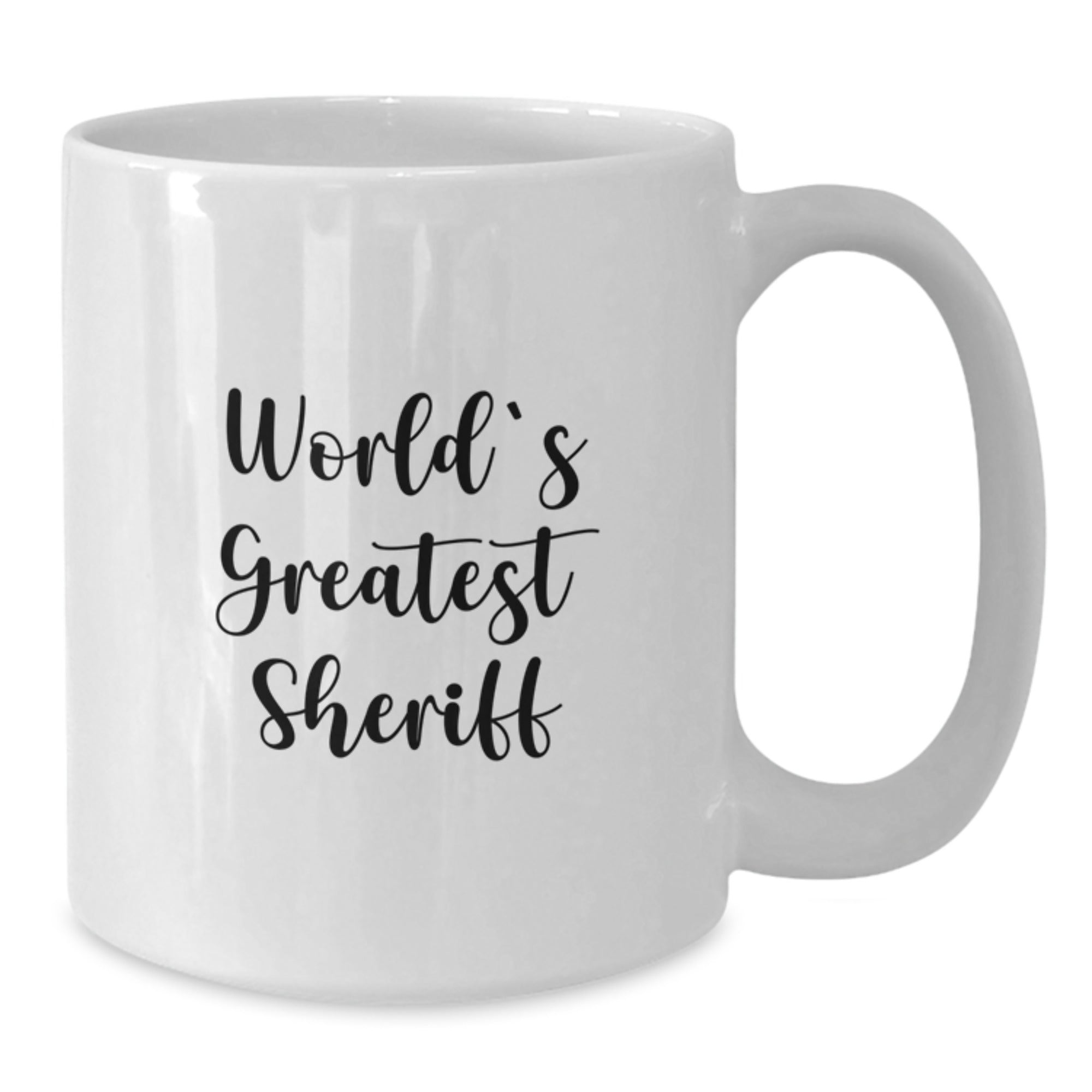 Sheriff White Coffee Mug Premium Keepsake Birthday Gift for Him - Additional