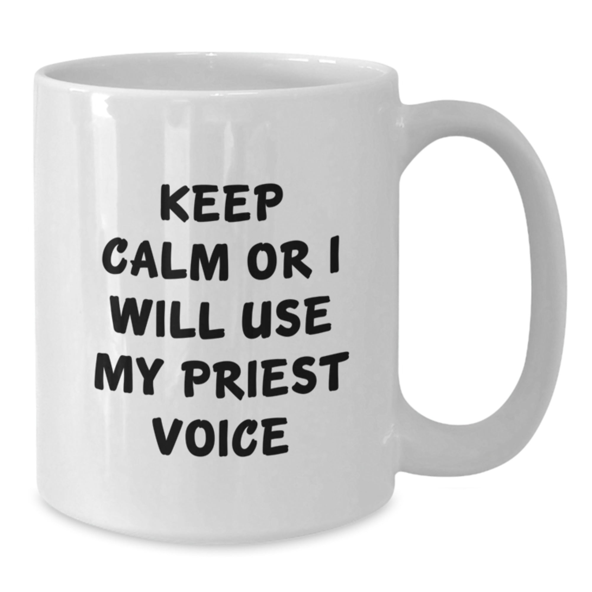 Priest Keepsake White Coffee Mug for Him Birthday Gift Ceramic 11oz - Additional