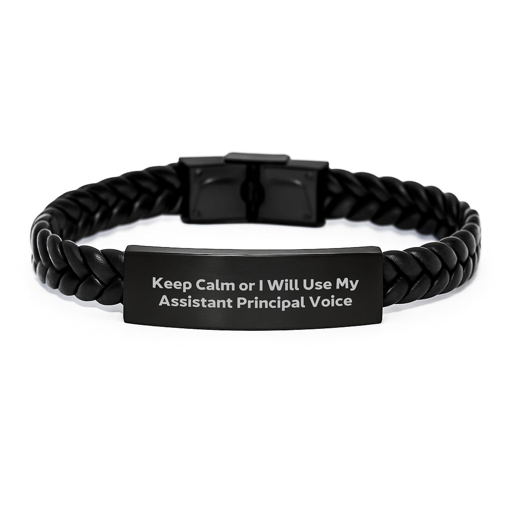 Birthday Gift Interlaced Leather Bracelet for Her – Assistant Principal - Image 1