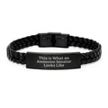Senator Keepsake Interlaced Leather Bracelet Him Chic Birthday Gift - Image 1
