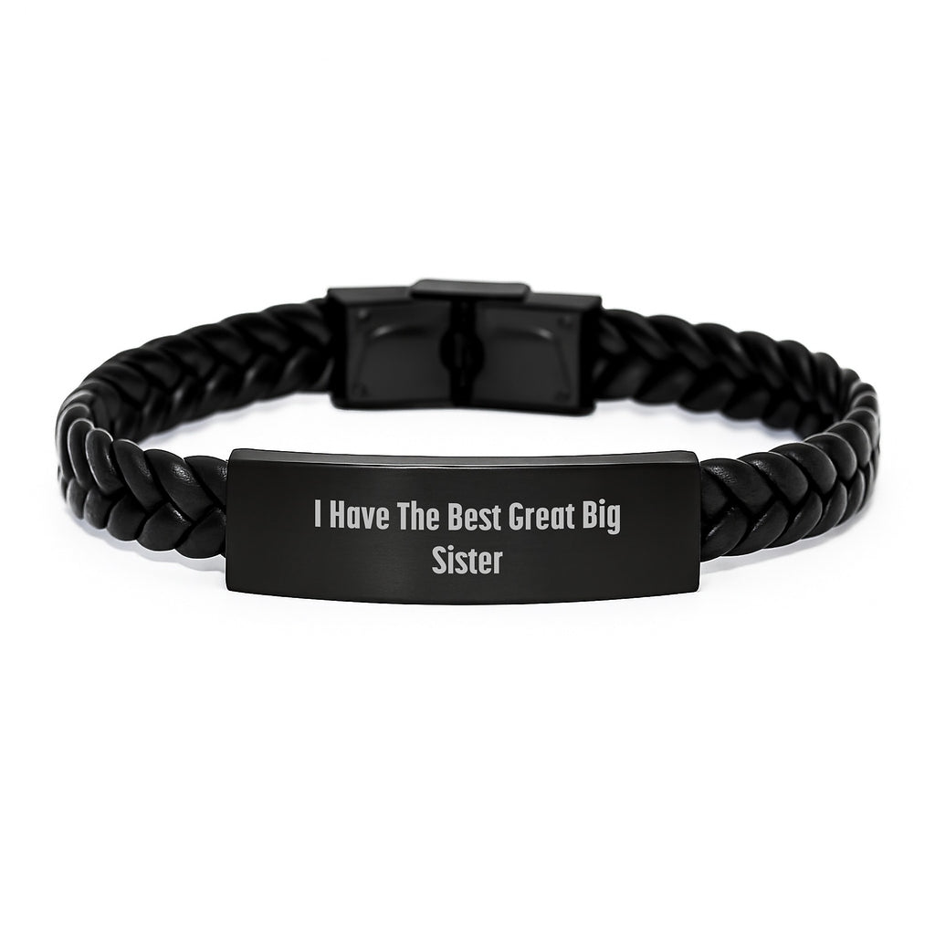 Birthday Gift Interlaced Leather Bracelet for Mom Present Big Sister - Image 1