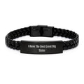 Birthday Gift Interlaced Leather Bracelet for Mom Present Big Sister - Image 1