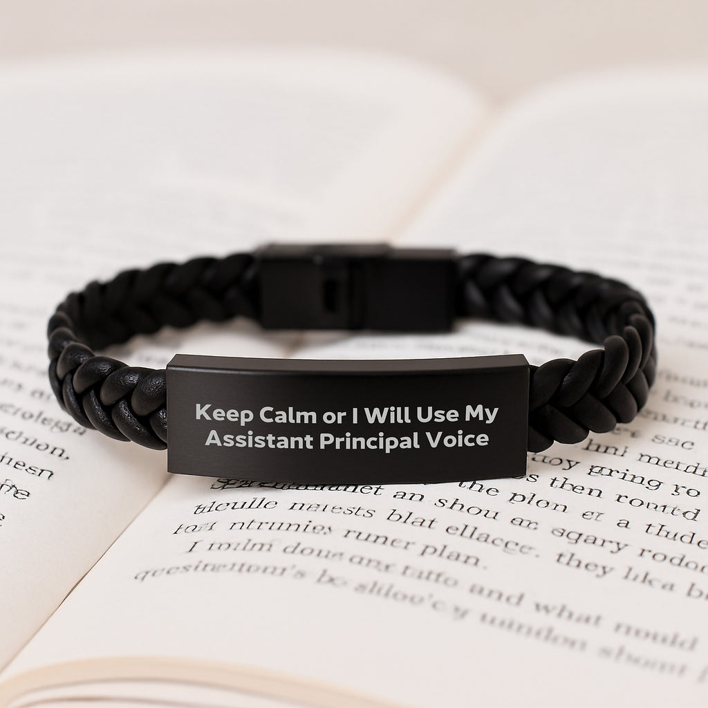 Birthday Gift Interlaced Leather Bracelet for Her – Assistant Principal - Image 3