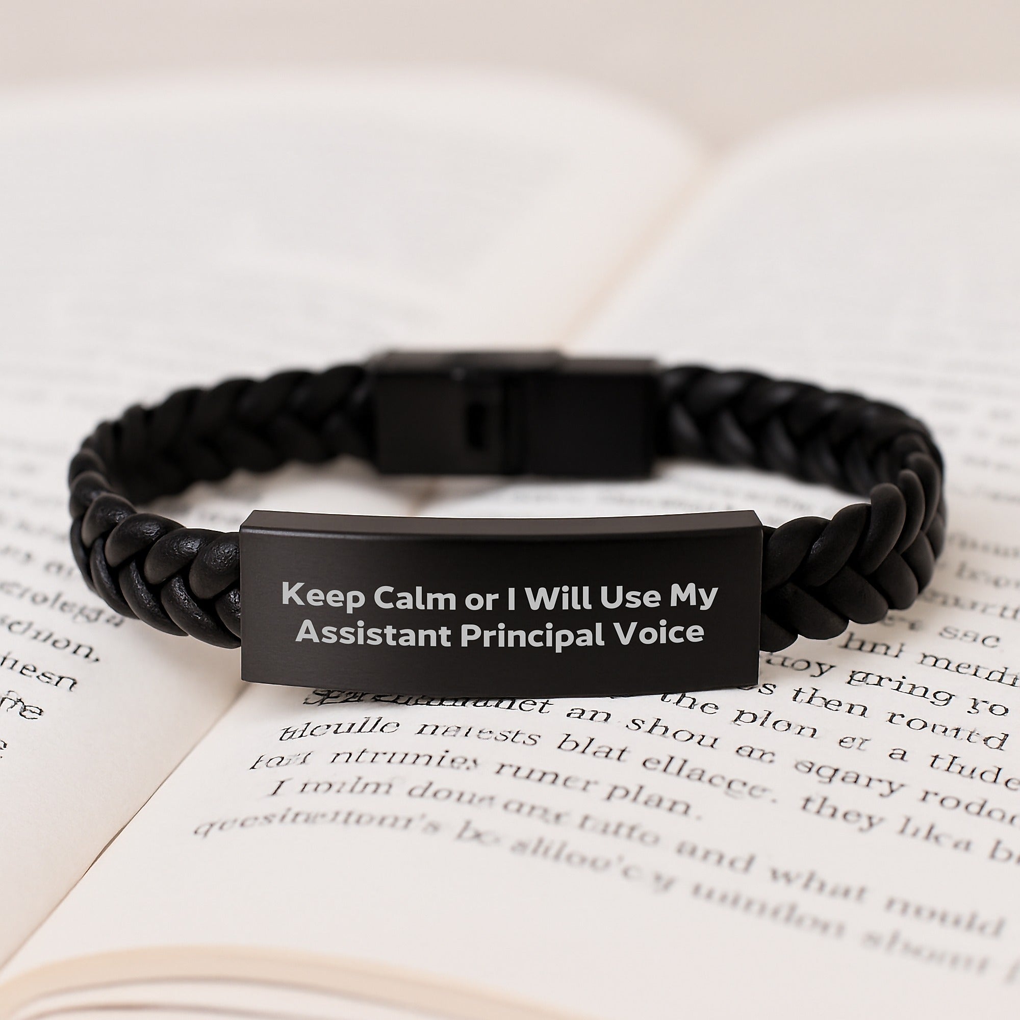 Birthday Gift Interlaced Leather Bracelet for Her – Assistant Principal - Image 3