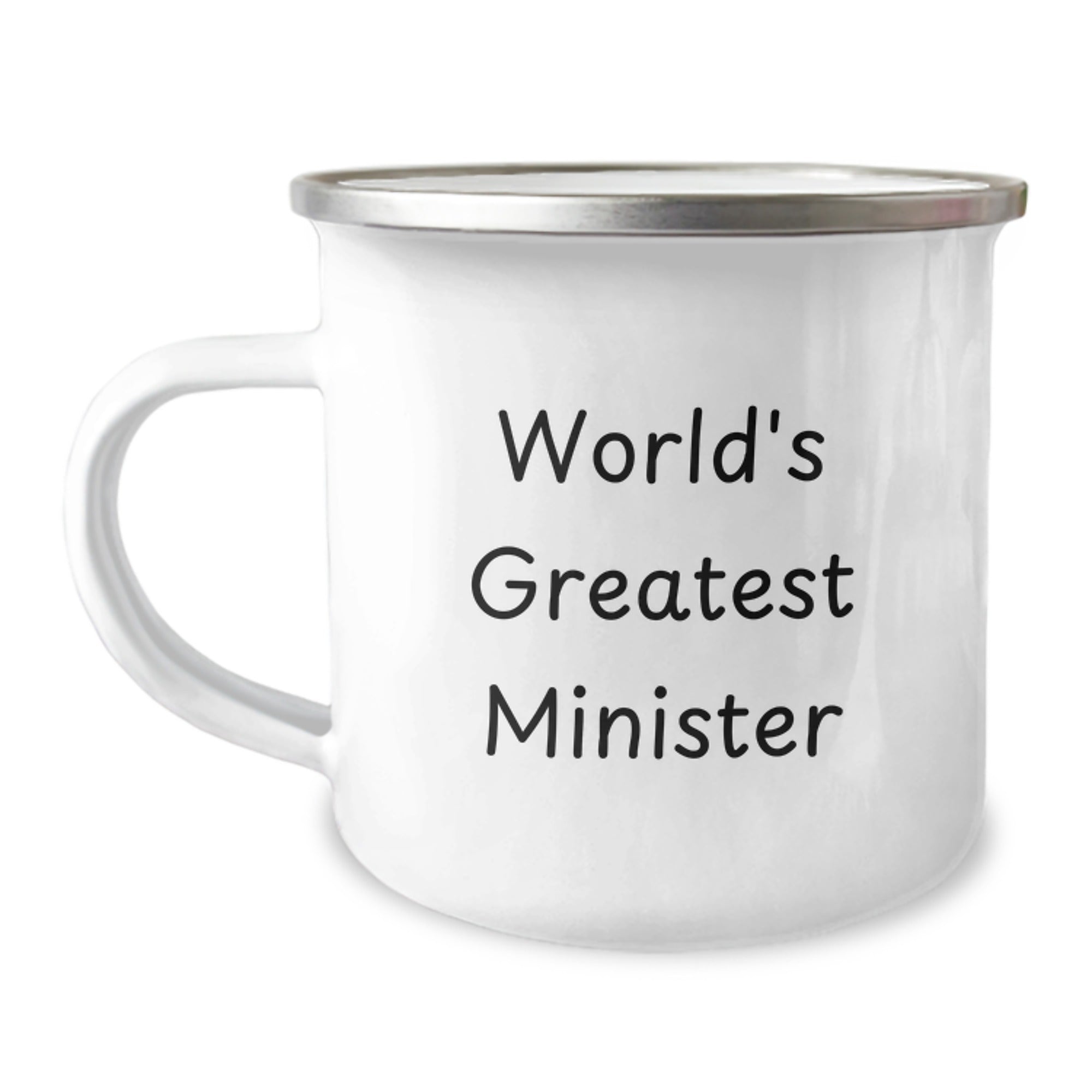 Birthday Gift for Her Minister Camping Mug – World's Greatest Minister - Image 1