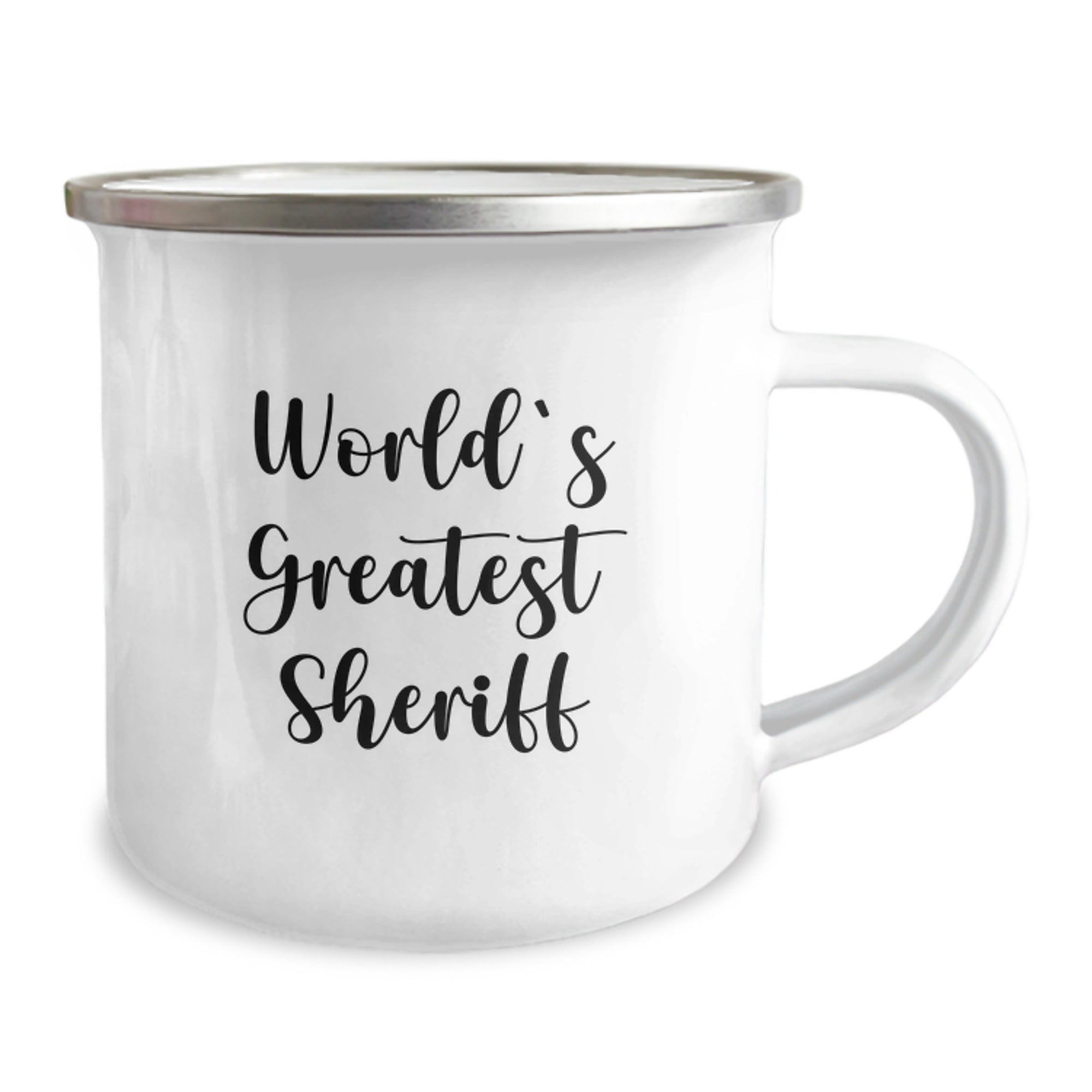 Sheriff Camping Mug Keepsake for Him World's Greatest Birthday Gift - Image 2