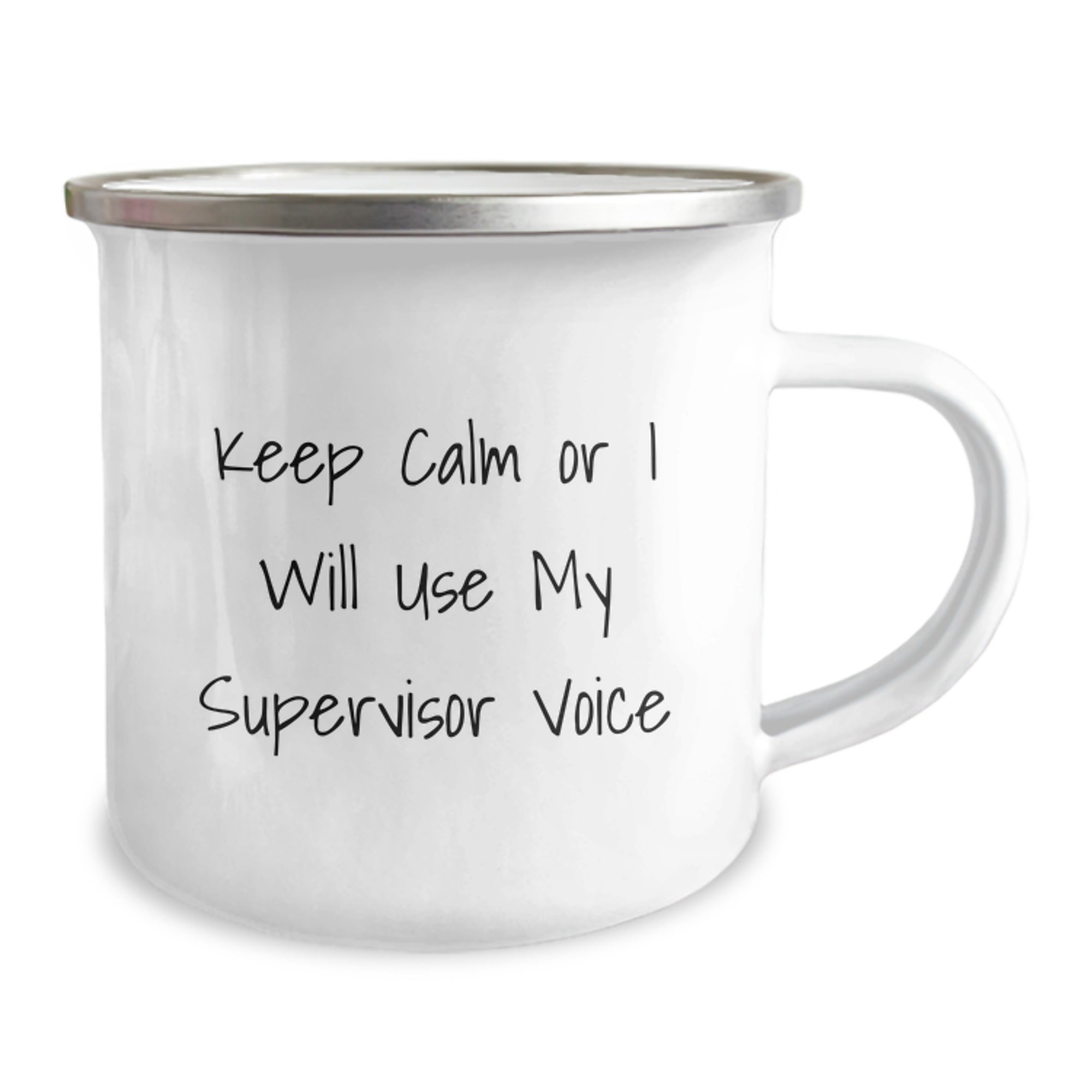 Supervisor Keepsake Camping Mug for Him Birthday Gift 12oz Steel Enamel - Image 2