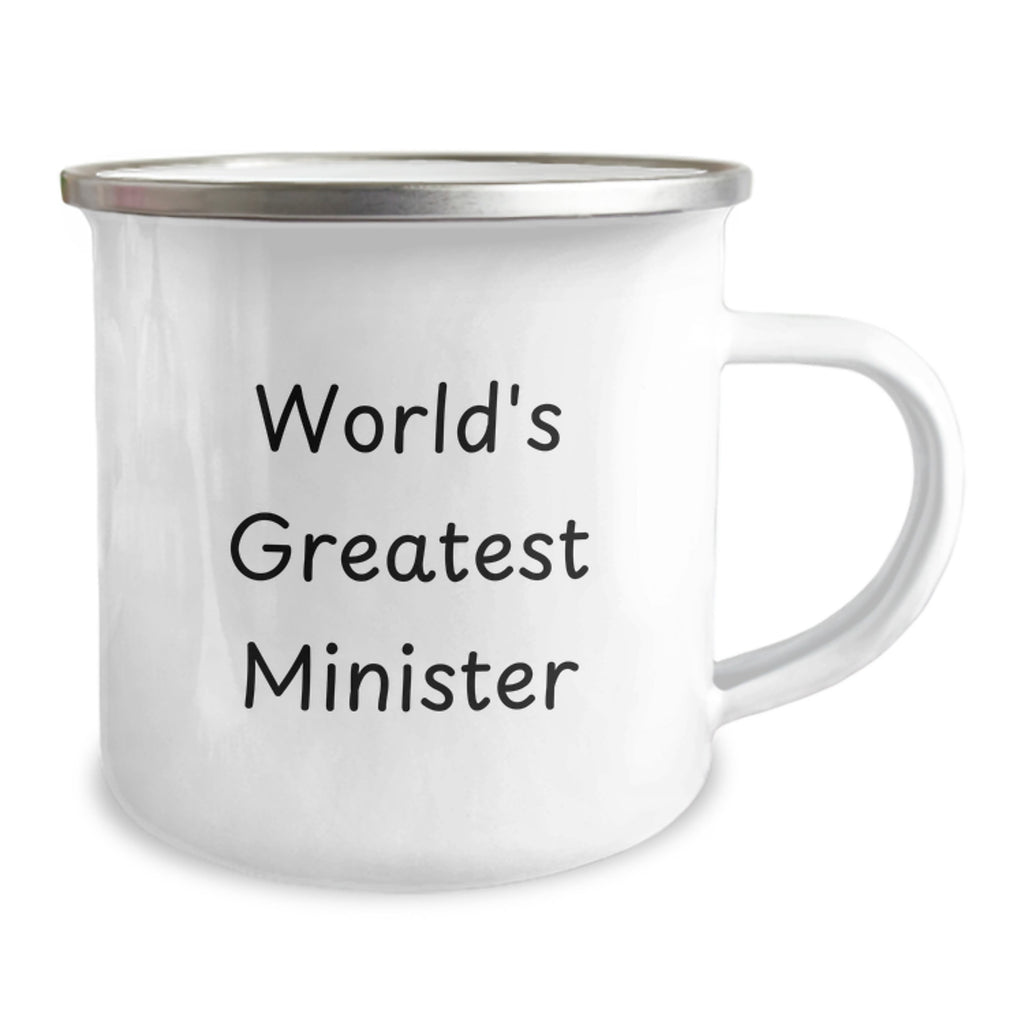 Birthday Gift for Her Minister Camping Mug – World's Greatest Minister - Image 2
