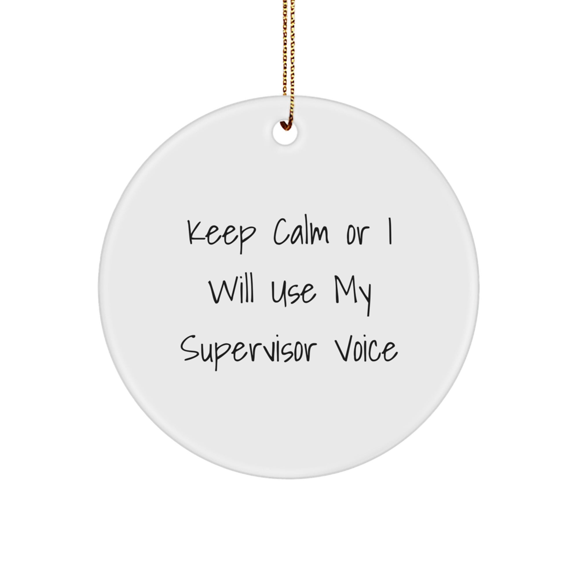 Supervisor Keepsake Christmas Tree Ornament for Him Holiday Gift - Image 1