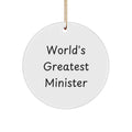 Minister Circle Ornament for a Best Friend Companion Christmas Gift - Image 1