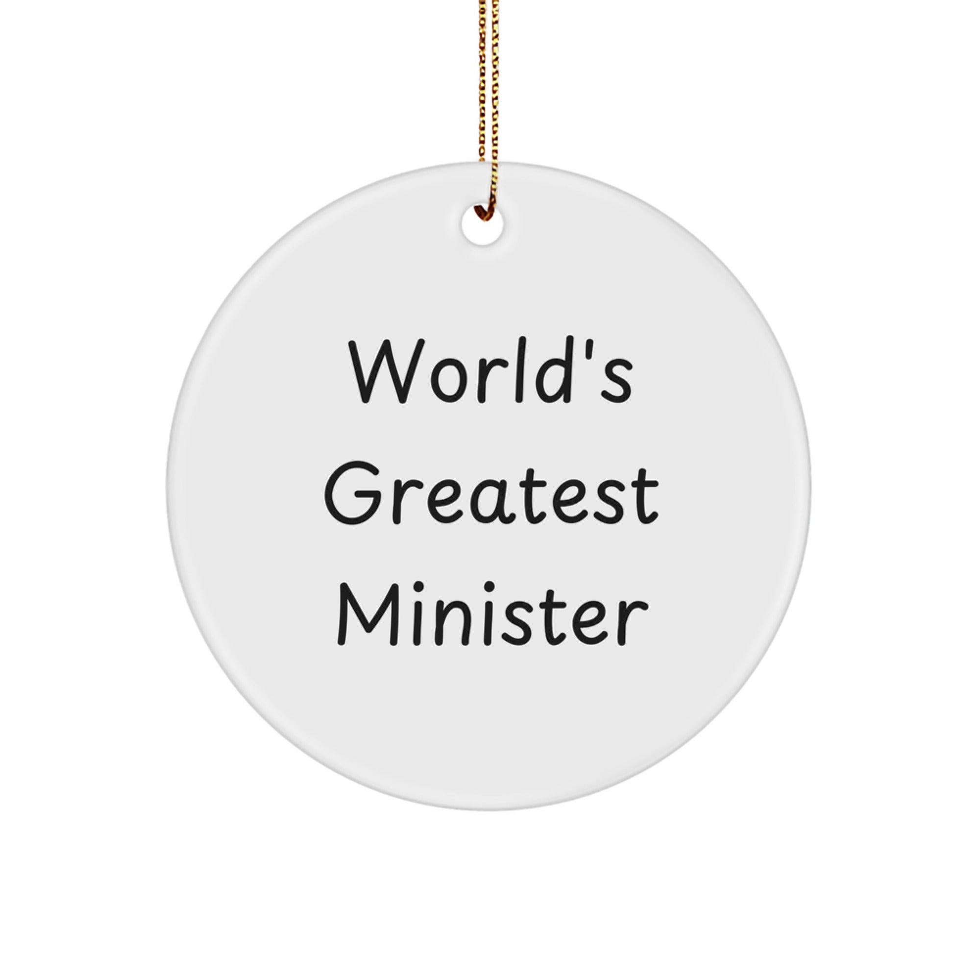 Minister Circle Ornament for a Best Friend Companion Christmas Gift - Image 1