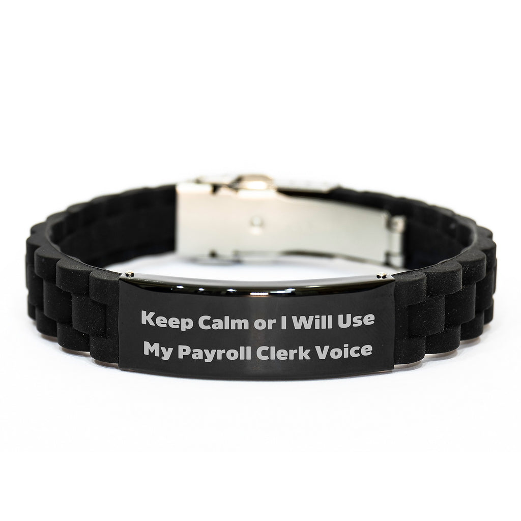 Payroll Keepsake Black Adjustable Bracelet for Him Birthday Gift - Image 1