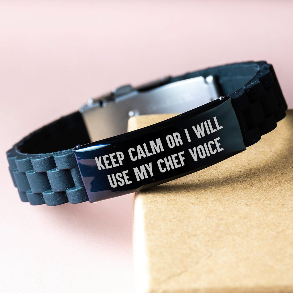 Birthday Gift for Her Chef Quote Glidelock Bracelet Present Elegant - Image 3