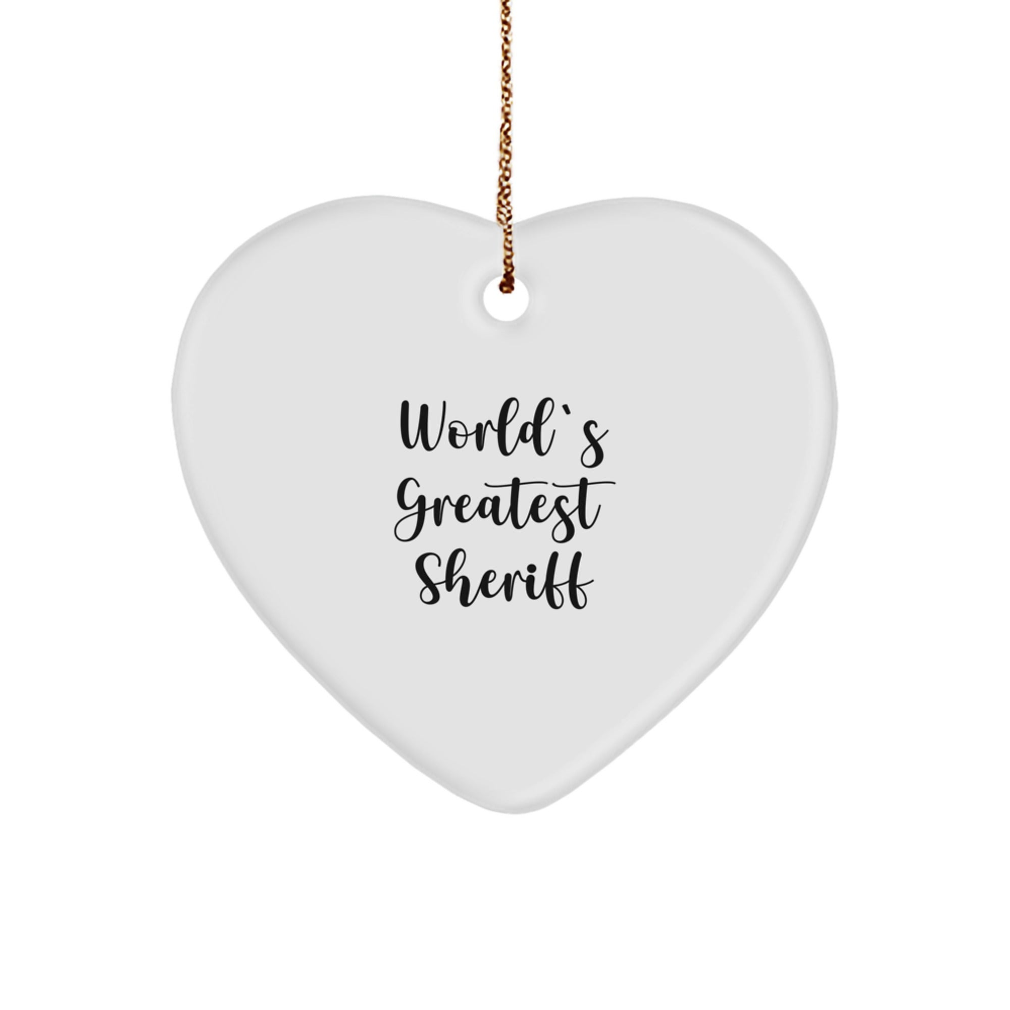 Sheriff Keepsake Christmas Ornament for Him Gift - Image 1