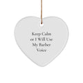 Barber Keepsake Christmas Ornament for Him Gift – Stress-Free Holiday - Image 1