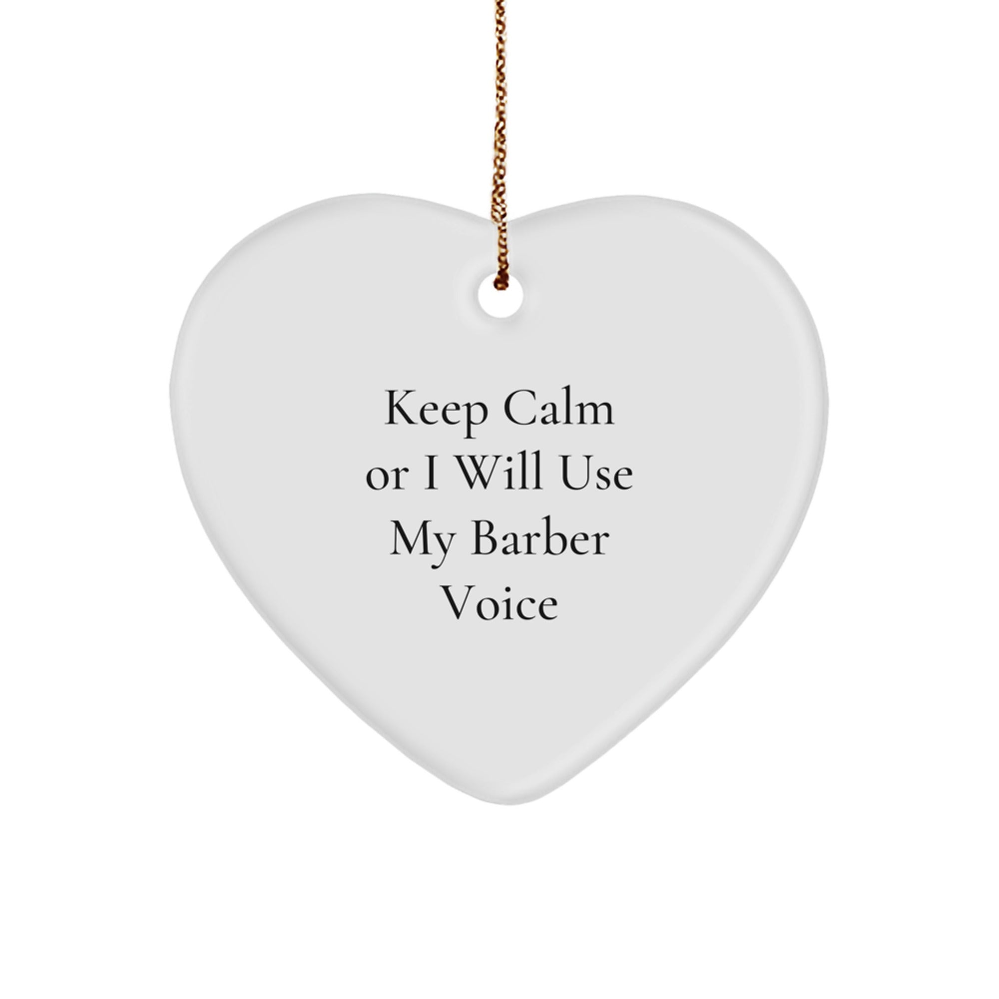 Barber Keepsake Christmas Ornament for Him Gift – Stress-Free Holiday - Image 1