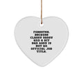 Forester Heart Ornament Gifts from Friends and Family, Christmas Unique Presents for Men Who Love to Hunt, Funny Quote - Image 1