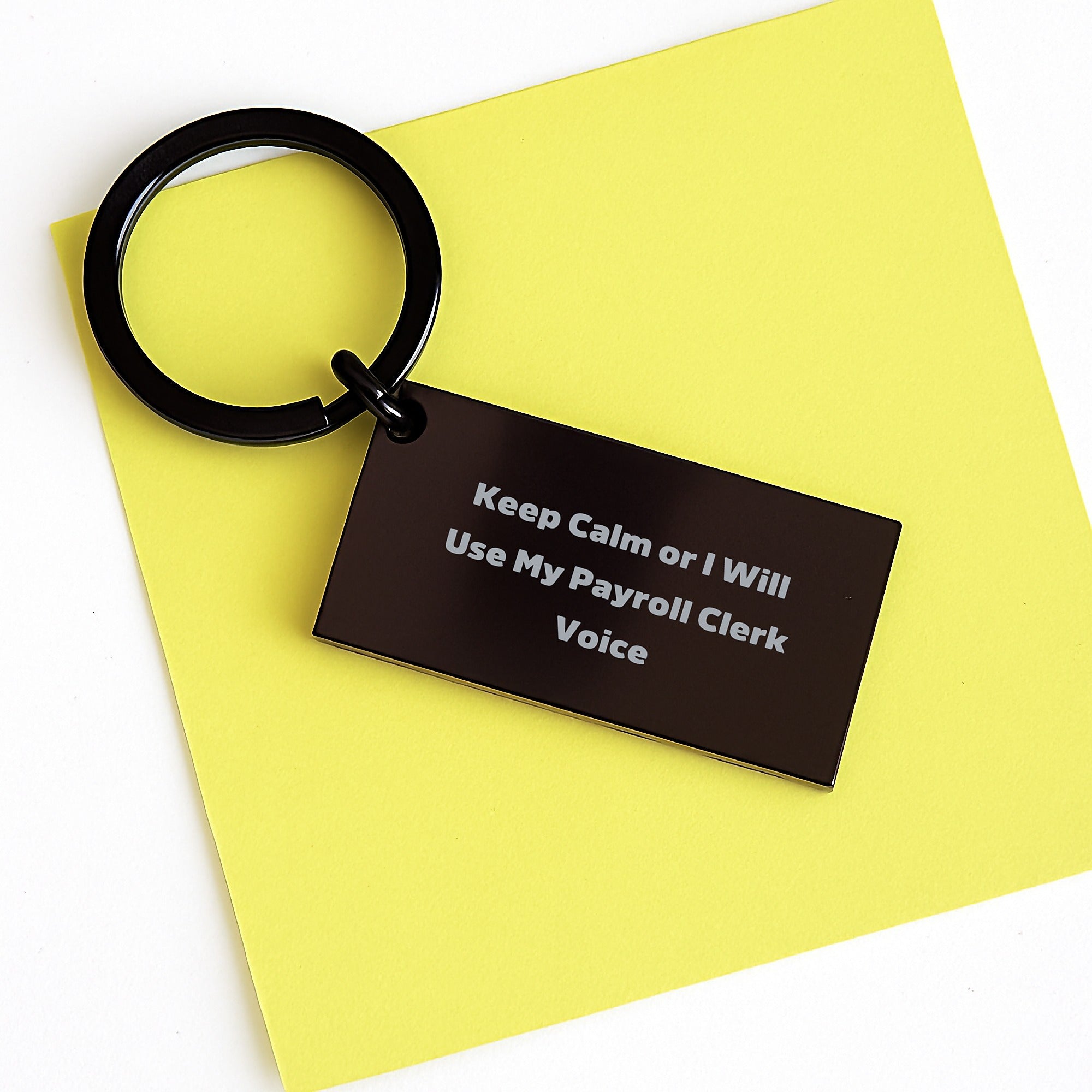 Payroll Clerk Keepsake Keychain for Him Birthday Gift with Engraved - Image 3
