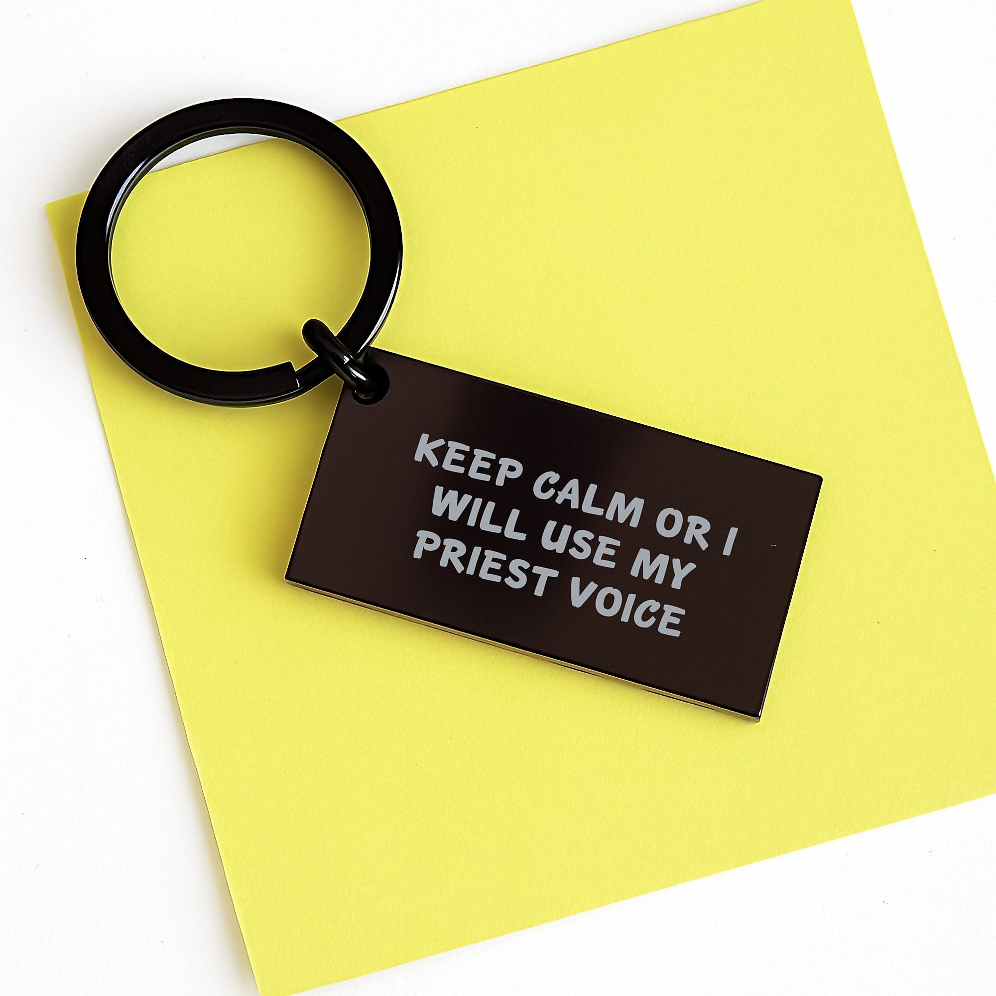 Priest Keychain Keepsake for Him Birthday Gift – Bold Humor and Pride - Image 3