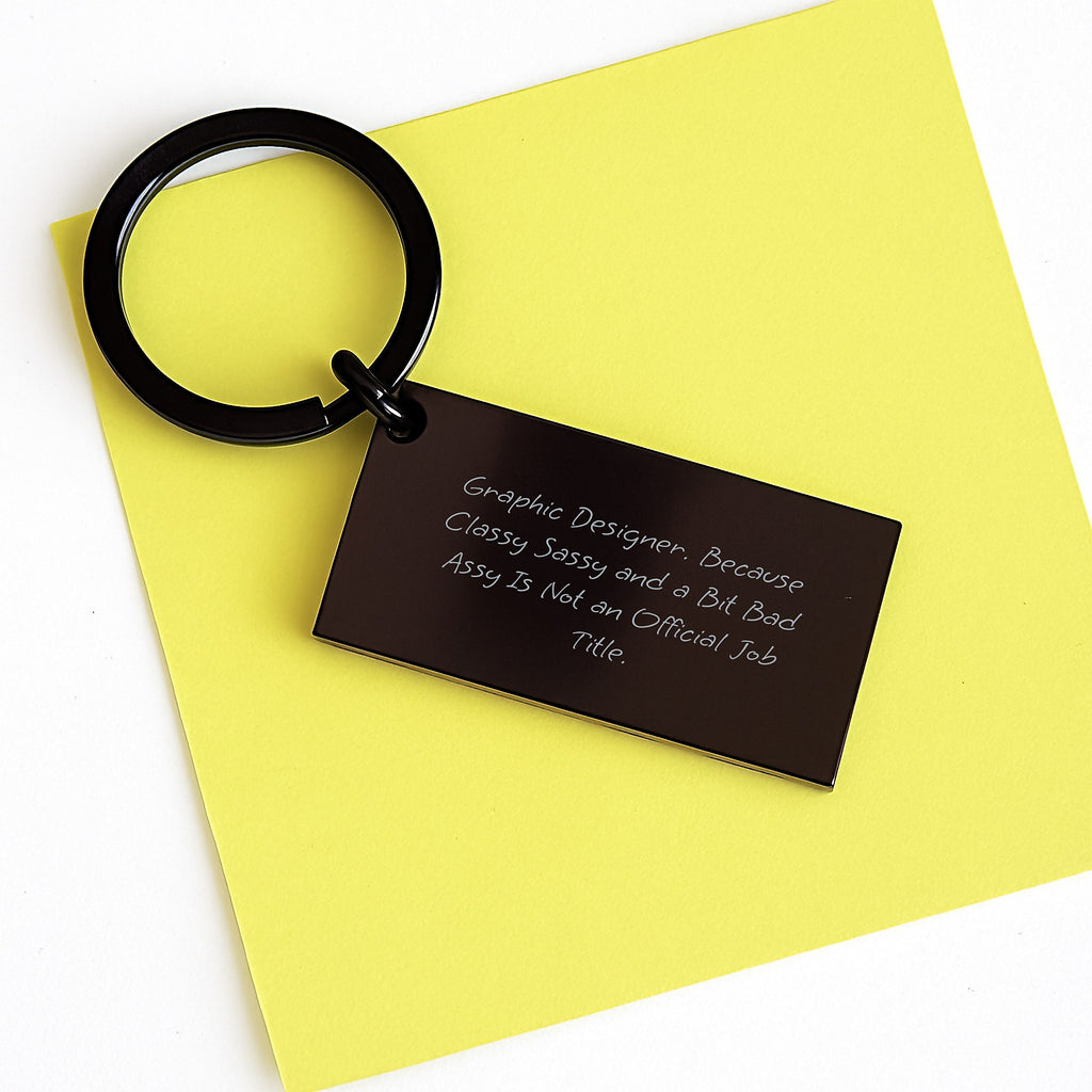 Graphic Designer Funny Keychain Gifts from Friends for Men Women Coworkers Family - Image 3