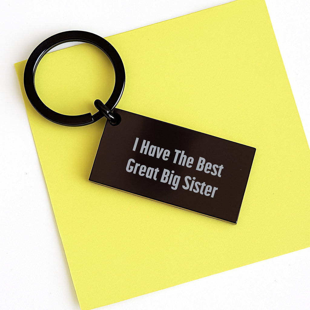 Birthday Gift for Mom Big Sister Keychain – Great Big Sister - Image 3