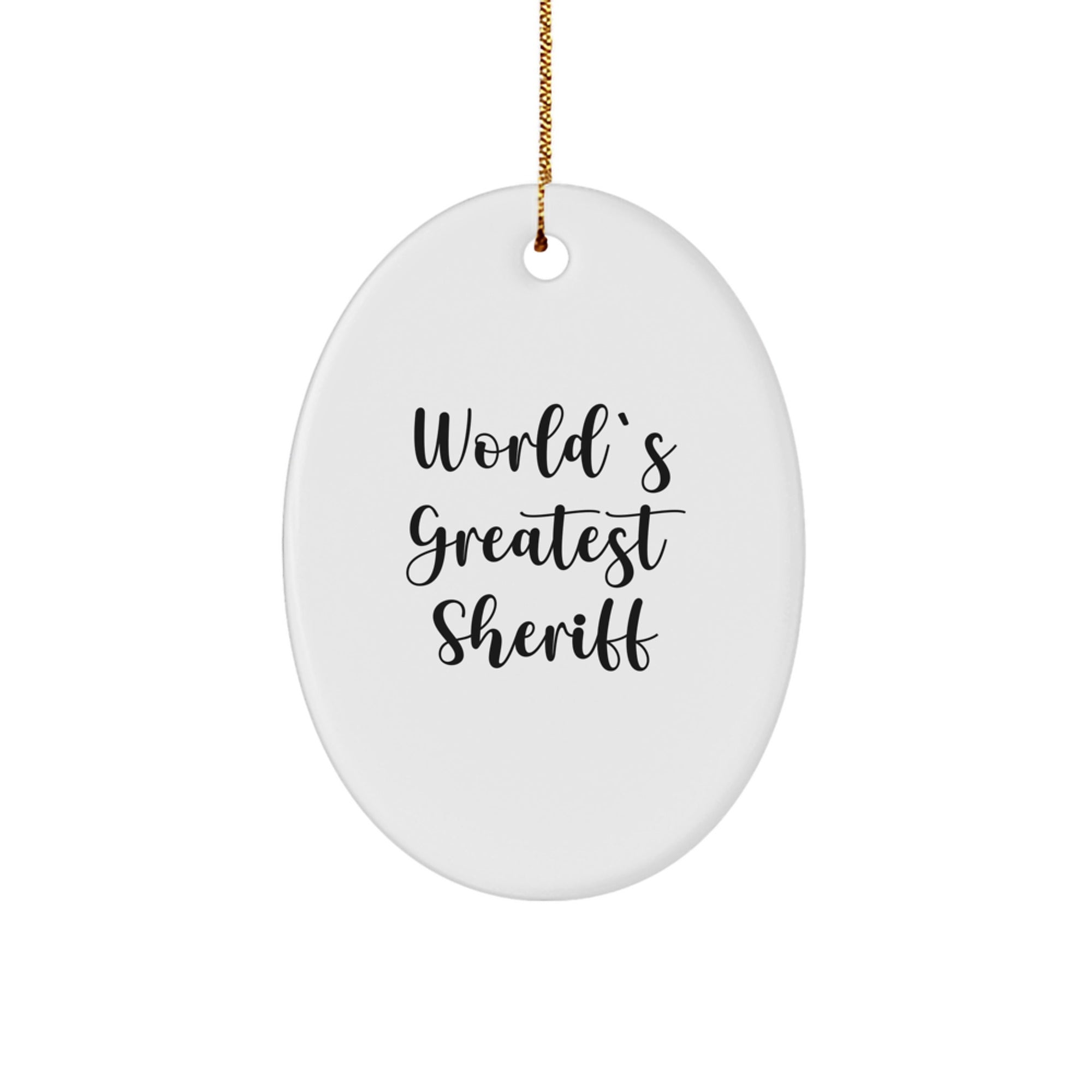 Sheriff Keepsake Christmas Ornament for Him Gift - Image 1