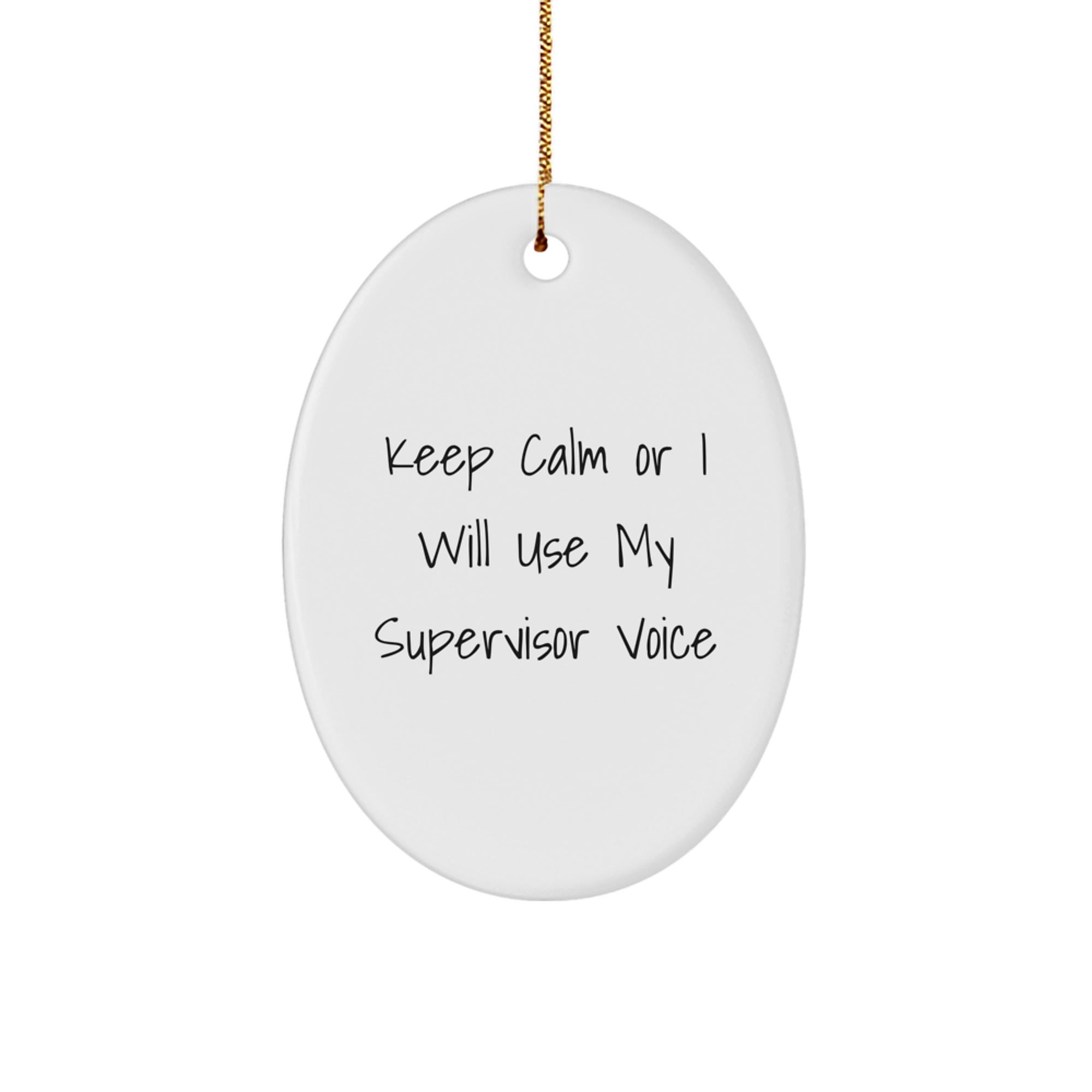 Supervisor Keepsake Christmas Ornament for Him Gift - Image 1