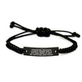 Forester Rope Bracelet Funny Quote Gift for Men Graduation Unique Gifts from Family - Image 1