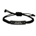 Operator Keepsake Rope Bracelet for Him Black Premium Birthday Gift - Image 1