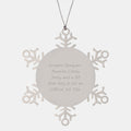 Funny Graphic Designer Gifts, Snowflake Ornament with Inspirational Quote, Gifts from Friends for the Classy Sassy Graphic Designer - Image 1