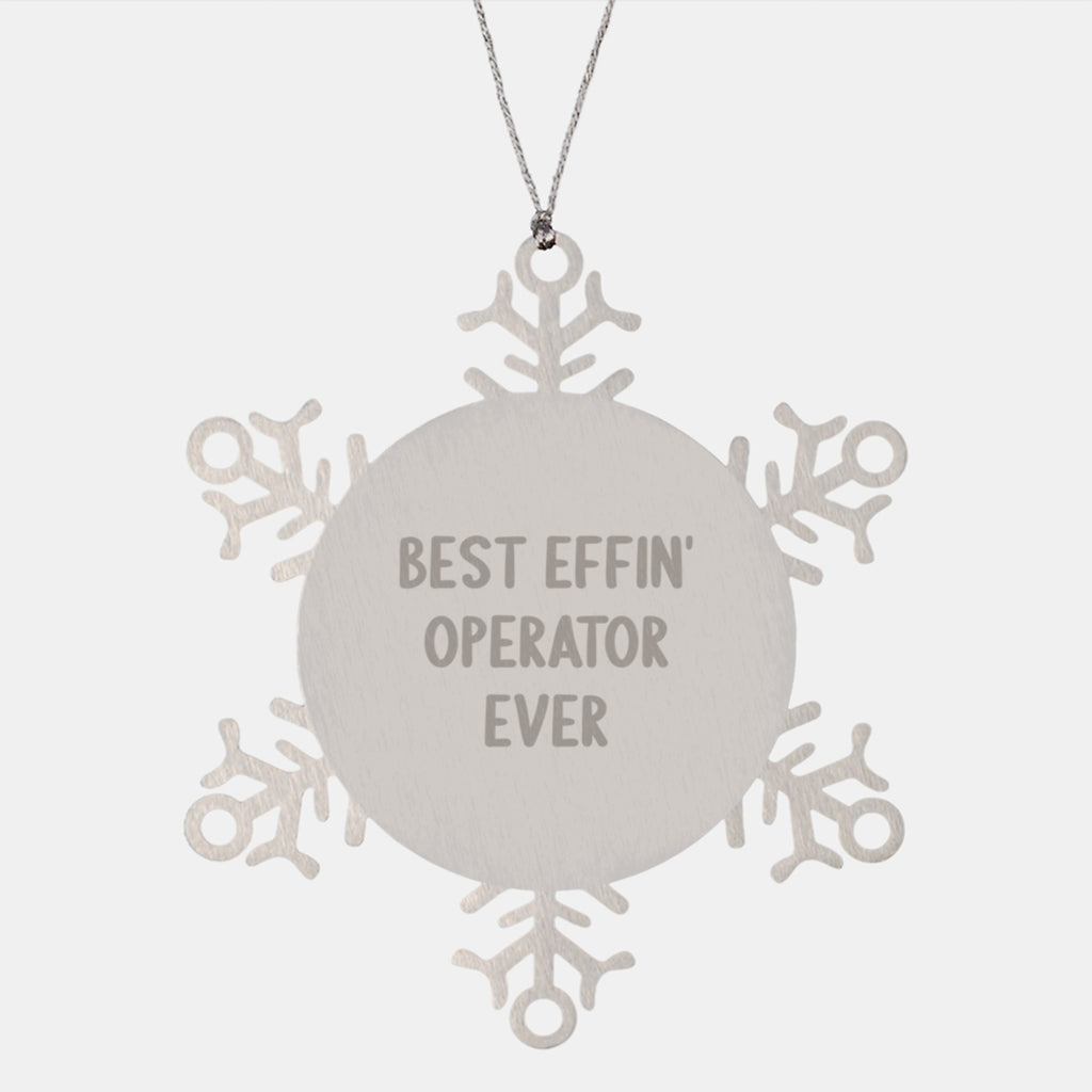 Operator Keepsake Premium Snowflake Ornament for Him Christmas Gift - Image 1