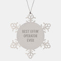 Operator Keepsake Premium Snowflake Ornament for Him Christmas Gift - Image 1