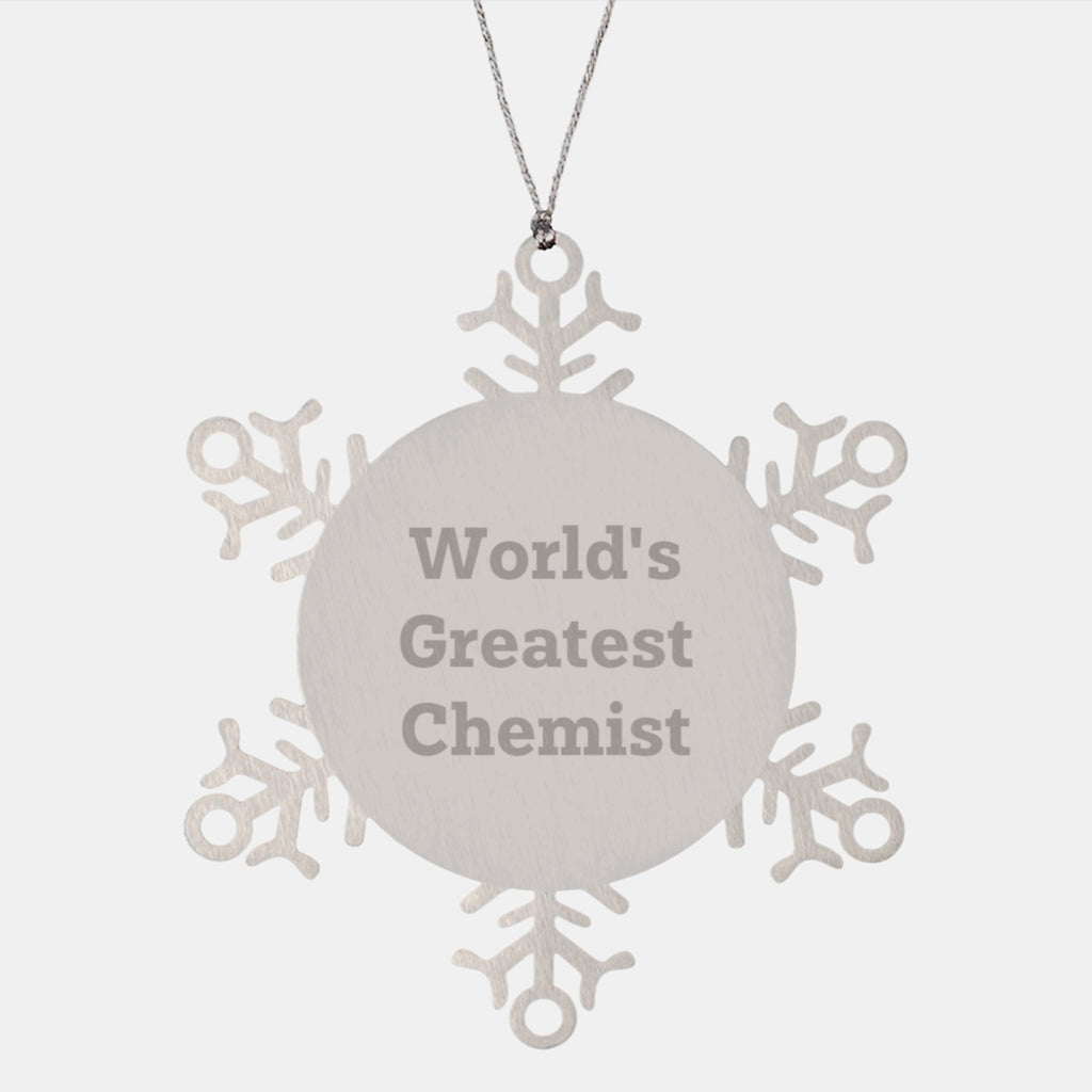 Christmas Gift for Her Present Chemist Snowflake Ornament Greatest - Image 1